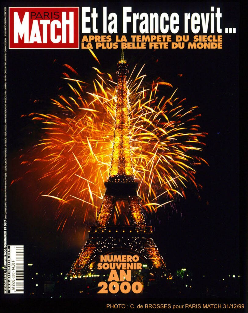 Feu d'artifice Tour Eiffel 31 décembre 1999