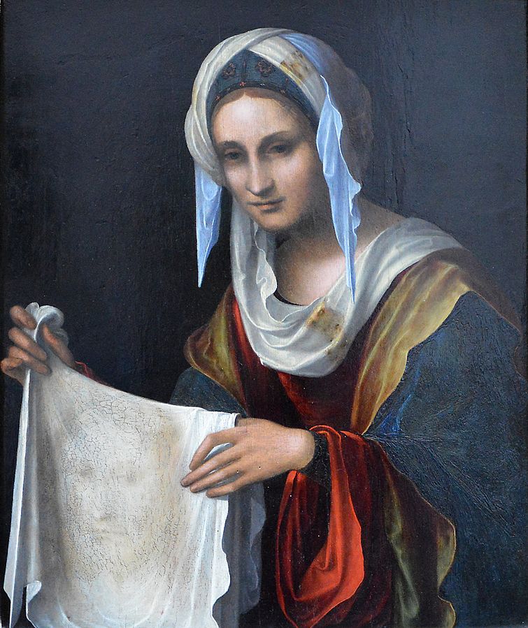 Sainte Véronique peinture LorenzoCosta1508