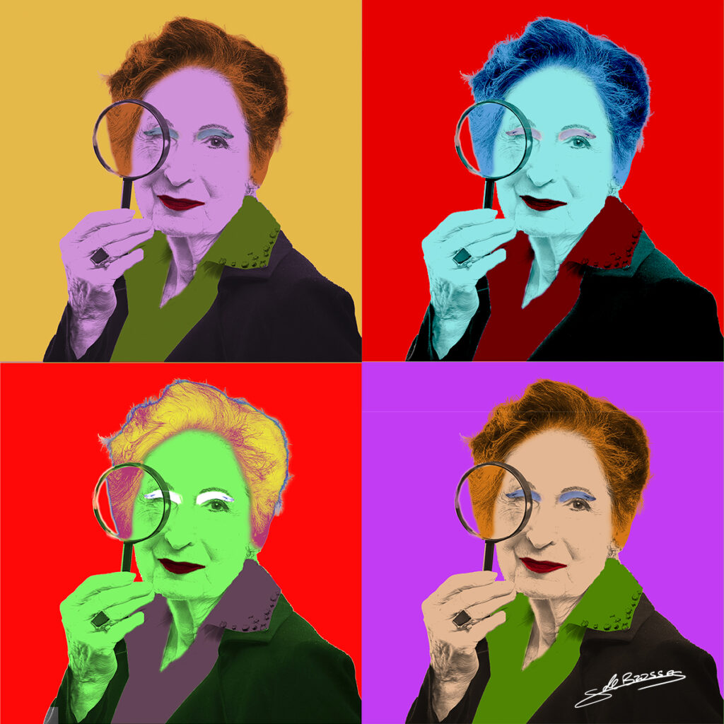 portrait pop art paris en mosaïque quatre portraits